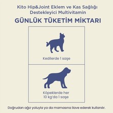 Çelik Ticaret Kito Kedi ve Köpekler Için Hip&joint Eklem ve Kas Sağlığı Destekleyici 2g x 15 Saşe