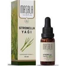 Çelik Ticaret Masala Saf Sitronella Yağı 10 Ml. - (Citronella Oil) Cymbopogon Nardus