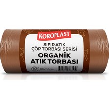 Çelik Ticaret Organik Atıklar Çöp Torbası 10'lu 80×110 Cm, Yırtlımaz&sızdırmaz, Geniş Kapasite, Çift Katlı, Geri Dönüştürülebilir Çöp Poşeti, Mutfak, Bahçe, Restora