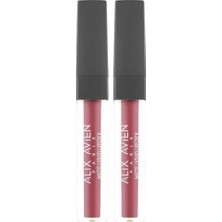 Çelik Ticaret Uzun Süre Kalıcı Kadifemsi Kuruma Yapmayan Mat Likit Ruj - Lipstick 508 Bright Rose (2 Paketi)