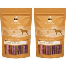 Çelik Ticaret Kito Dana Kamış Çiğnemelik Köpek Ödül MAMASI%100 Doğal, Glutensiz, Organik 100 gr (2 Paketi)
