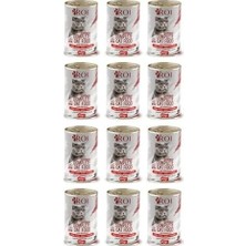 Çelik Ticaret Roi Yüksek Proteinli Kuzu Etli Yetişkin Kedi Konservesi 415 Gr.x 12 Adet,%95 Hayvansal Protein