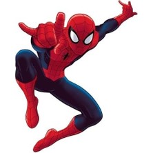 Çelik Ticaret RMK4831GM Spider-Man Peel And Stick Duvar Çıkartmaları, Kırmızı, Mavi, Sarı