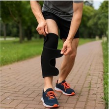 Çelik Ticaret Ayarlanabilir Baldır & Diz Altı Destek Bandı – Neopren, Nefes Alabilen, Cırtlı Esnek Yapı, Spor ve Günlük Kullanım Için