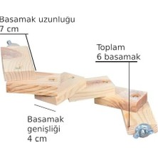 Çelik Ticaret Fare Hamster Ginepig Tavşan Gine Domuzu Kuş Tüneği Kuş Tünek Papağan Tüneği Merdiveni Tünek Oyun Parkuru Kemirgen Merdiven Doğal Ağaç Ürün Tam Boy 37