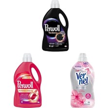 Çelik Ticaret Yenileme Siyah 3l &  Yenileme Renkli 3l & Vernel Max Fresh Control Çiçek Ferahligi 1370 ml