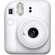 Çelik Ticaret Mini 12 Beyaz Fotoğraf Makinesi-20'lu Film-Mini Albüm ve Deri Kılıf Seti