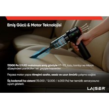 Çelik Ticaret Mini, Katlanabilir LED Ekranlı 17.000 Pa 3 In 1 Çekme-Vakum-Üfleme Özellikli Şarjlı Araç Süpürgesi