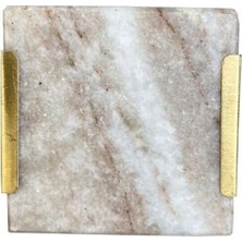 Çelik Ticaret Çap 40MM x 40MM Kum/parlak Sarı Düğme Kulp/doğal Taş