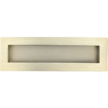 Çelik Ticaret 7475 Mat Altın Rengi Gömme Kulp 128 mm Renksiz Tek Ebat SSY7475 0128 Bb