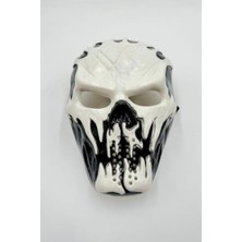 Çelik Ticaret Bayramı Halloween Dark Fang Maske Siyah Beyaz