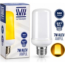 sbodurhome 7W E27 Alev Ampul Lamba 560 Lümen IP20 BX40