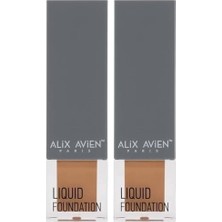 Çelik Ticaret Güneş Koruyucu SPF35+ Nemlendirici Etkili Kremsi Likit Fondöten - Foundation 306 Light Peach (2 Paketi)