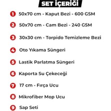 Çelik Ticaret - 9 Parça Profesyonel Oto Yıkama Seti, Oto Kurulama Seti, Araba Bakım Paketi, Araç Temizleme Seti, Araba Yıkama Paketi - Set