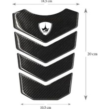 Çelik Ticaret Tank Pad, Ducati, Mv Agusto ile Uyumlu Tank Pad, Kaydırmaz Motosiket Tank Padi, Dayanıklı Motosiklet Yakıt Tankı Koruma. GC02 (Karbon)