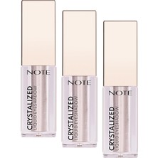 Çelik Ticaret Cosmetics Crystalized Eyeshadow Likit Metalik Göz Farı, 06 Moonstone (3 Paketi)