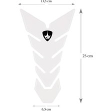Çelik Ticaret Tank Pad | Ducati, Mv Agusto ile Uyumlu | Kaydırmaz ve Dayanıklı Karbon | Motosiklet Tank Pad | GT05 (Şeffaf - Transparan)