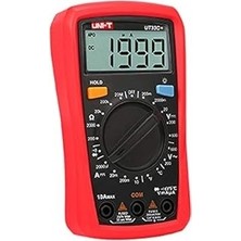Çelik Ticaret UT33C+, Otomatik Ölçek Seçimi, Voltmetre, Ampermetre, Ac/dc Voltaj ve Akım Ölçer, Direnç, Kapasitans, Sıcaklık ile Taşınabilir Dijital Multimetre