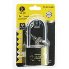 sbodurhome Uzun Kancalı 50MM Vakumlu Asma Kilit Sarı