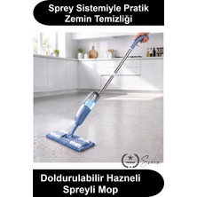 Svein #spreylimop Spreyli Mop Doldurulabilir Su Hazneli Yedek Mikrofiber Bezli Mandallı Paspas Seti Parke Seramik Fayans Mermer Zemin Temizleyici Pratik Ergonomik Ev Ofis Temizlik Aparatı Metal Saplı