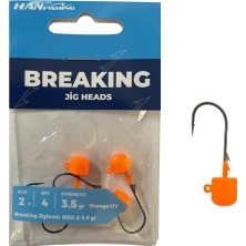 Han Fishing Hanfish Breaking Orange Uv Bou Jig Head Zoka 3.5gr No:2 (4 Adet)