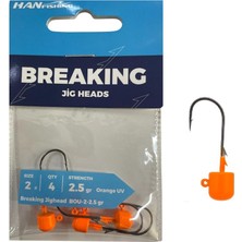 Han Fishing Hanfish Breaking Orange Uv Bou Jig Head Zoka 2.5gr No:2 (4 Adet)