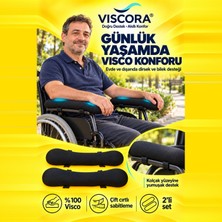Viscora Visco Tekerlekli Sandalye Kolçak Destek Pedi 2’li – Cırtlı Dirsek ve Bilek Destek Minderi