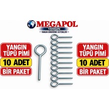 Megapol Yangın Tüpü Pimi On Adet. Yangın Tüpü Takılan Pim. Yangın Tüpü Pimleri. Yangın Güvenlik Pimi