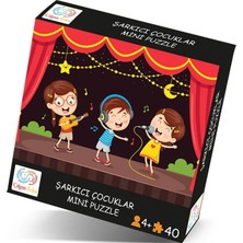 Belirtilmemiş Şarkıcı Çocuklar Mini Puzzle 40 Parça 3 4 Yaş Çocuk Puzzle ve Yapboz 5 - 6 Yaş Çocuk Puzzle
