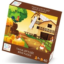 Belirtilmemiş Tavuk Çiftliği Mini Puzzle 40 Parça 3 4 Yaş Çocuk Puzzle ve Yapboz 5 - 6 Yaş Çocuk Puzzle ve Yapboz