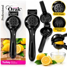 Go İthalat Limon Sıkacak Siyah Kollu Pres Modeli Döküm Limon - Meyve Sıkacak (3791)