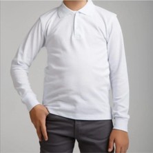 Bluemoor Kız Çocuk Uzun Kollu Polo Yaka T-Shirt