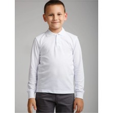 Bluemoor Kız Çocuk Çocuk Polo Yaka Okul T-Shirt