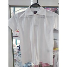 Alm Polo Yaka Kız Çocuk Okul T-Shirt