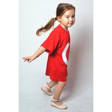 Elina Butik Kız Çocuk Erkek Çocuk Türk Bayraklı T-Shirt