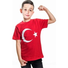 Alkano Kız Çocuk Bayraklı Tişört