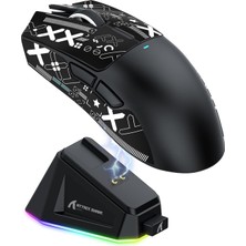 X11 Oyun Mouse'u, Manyetik Şarj Yuvası, Pixart PAW3311 Oyun Sensörü, Bt/2.4g Kablosuz/kablolu Fa