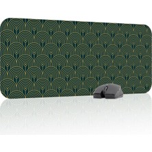 Art Deco Tarz Oyuncu Gaming Mouse Pad Kauçuk Kaymaz Taban Mousepad (V5, 70X30 Xl)