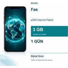 Ecotrend Fas Esım Internet Paketi Günlük 3 GB 1 Gün