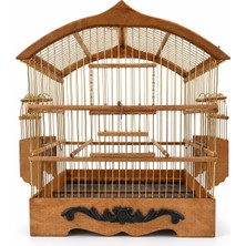 Ycu Pet House Ahşap Kuş Kafesi
