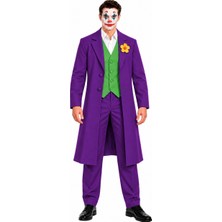 Kostüm Sarayı Joker Kostümü Mor Yetişkin