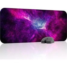 Galaksi Evren Oyuncu Gaming Mouse Pad Kauçuk Kaymaz Taban Mousepad (V4, 70X30 Xl)
