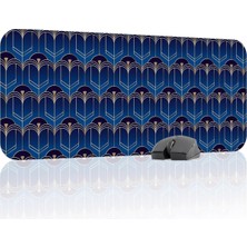 Art Deco Tarz Oyuncu Gaming Mouse Pad Kauçuk Kaymaz Taban Mousepad (V2, 70X30 Xl)