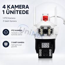 Ys 22ROMAX 8mp 4 Kameralı Wifi Ptz Güvenlik Kamerası