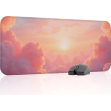 Bulutlar Gaming Mouse Pad Kauçuk Kaymaz Taban Mousepad (V5, 70X30 Xl)