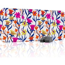 Çiçek Desenleri Oyuncu Gaming Mouse Pad Kauçuk Kaymaz Taban Mousepad (V1, 70X30 Xl)