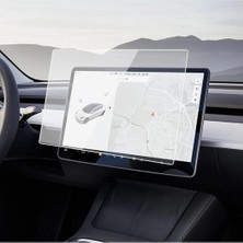 Multimedya Ekran Koruyucu- Kırılmaz Şeffaf Nano Teknoloji Tesla Model Y ile Uyumlu