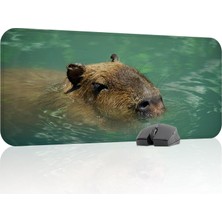 Capybara Oyuncu Gaming Mouse Pad Kauçuk Kaymaz Taban Mousepad (V2, 70X30 Xl)