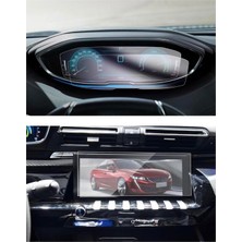 Dijital Gösterge ve Multimedya Ekran Koruyucu Paketi - 9h Nano Teknoloji Peugeot 508 ile Uyumlu