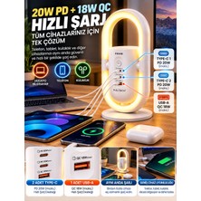 Kılıforyum Ftr-39 Akım Korumalı Masaüstü Güç Istasyonu 3680W 1050J – 2 Priz, 20W Pd Type-C, 18W Qc Usb, 3000K LED Aydınlatma